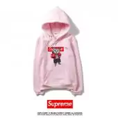 supreme hoodie man women sweatshirt pas cher boxe chat pink